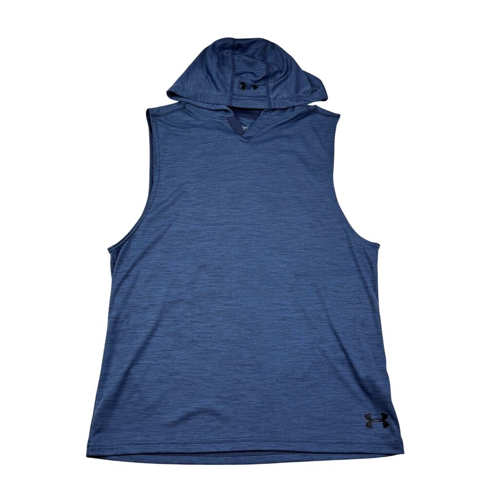 Under Armour Men's Sleeveless Hooded Performance Tee - Navy Blue